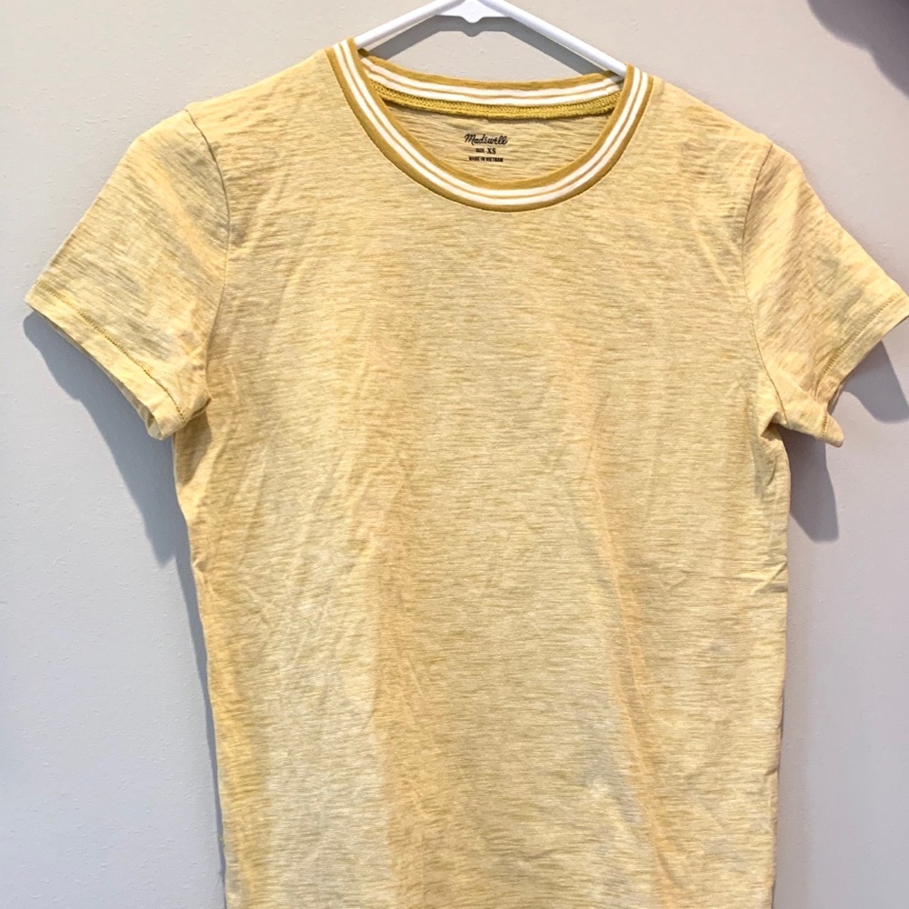 Madewell yellow tee shirt
